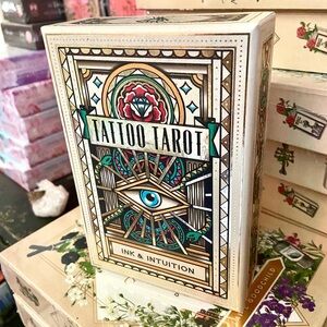 NEW Tattoo Tarot DECK Cards Ink and Intuition Gold Witchcraft Divination Witchy